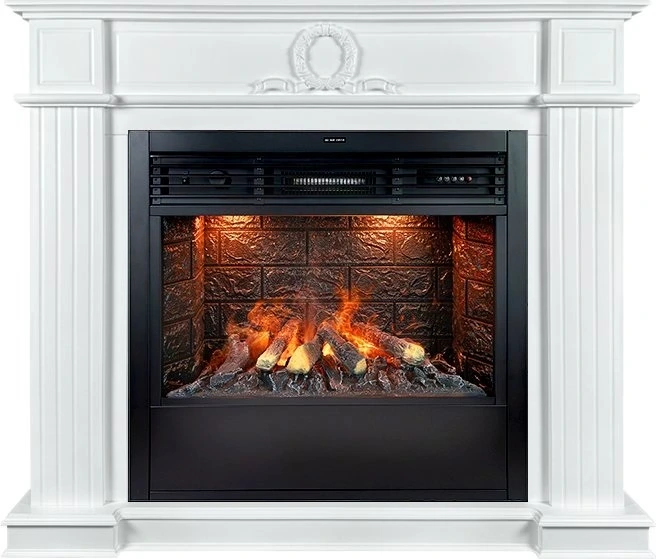 Электрокамин Royal Flame Modena Design бьянко белый с очагом B800RF 3D
