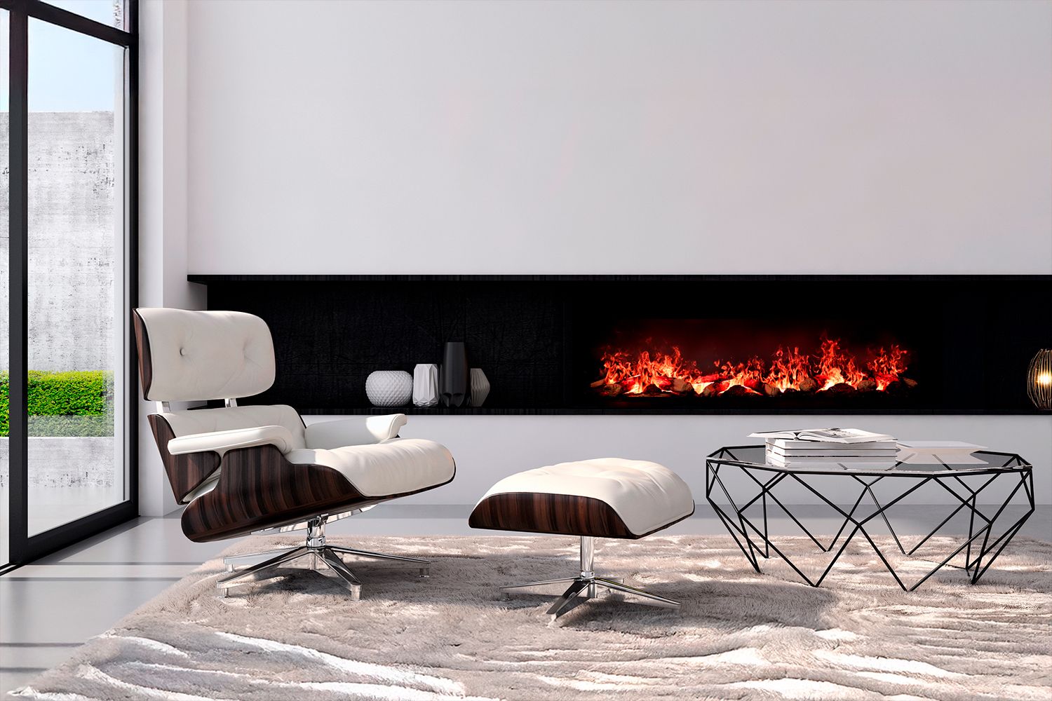 Встраиваемый очаг в модуль Royal Flame Design L1500RF 3D PS/LOG фото#10
