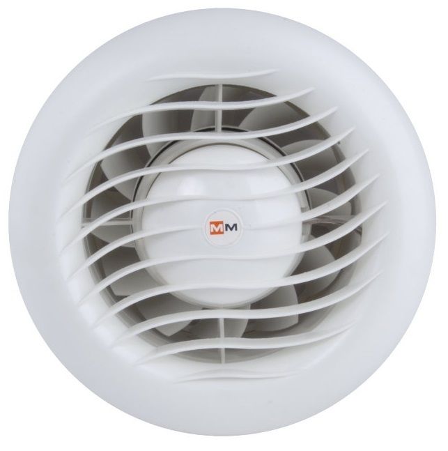 Вытяжка для ванной Mmotors ММ-S LV 100, решетка дер. Круг, 105 м?/ч, с обратным клапаном фото#2
