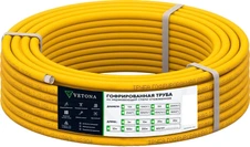 Труба для теплого пола Vetona Труба 20A, отожженная в оболочке желтая, 5м