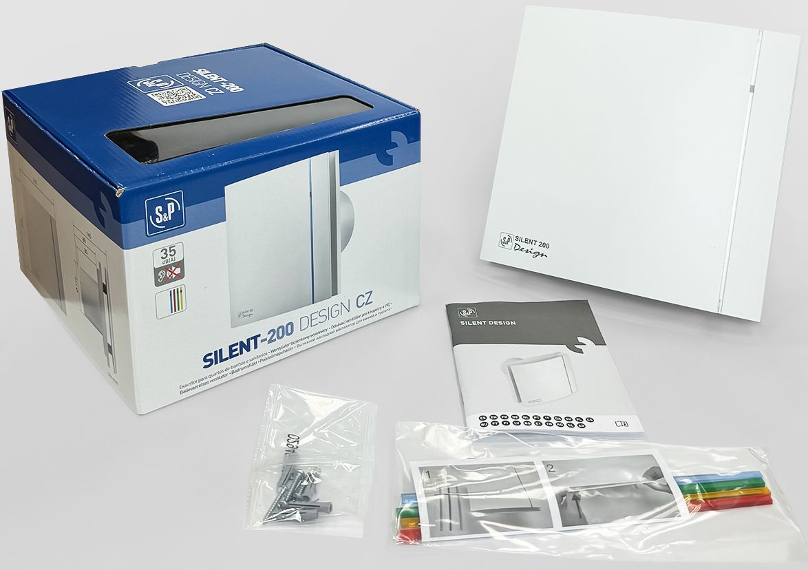 Вытяжка для ванной Soler & Palau SILENT-200 CZ MATT WHITE DESIGN-4C (220-240V 50HZ) RE фото#4