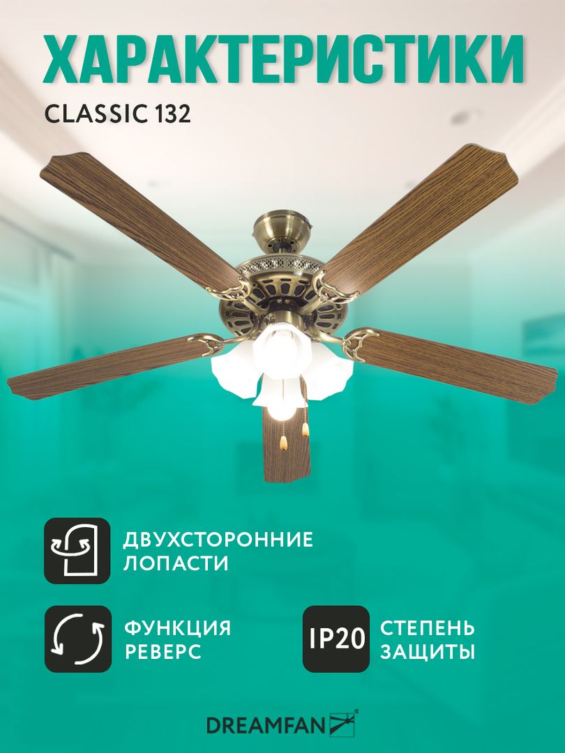 Вентилятор с подсветкой Dreamfan Classic REG 132 фото#23