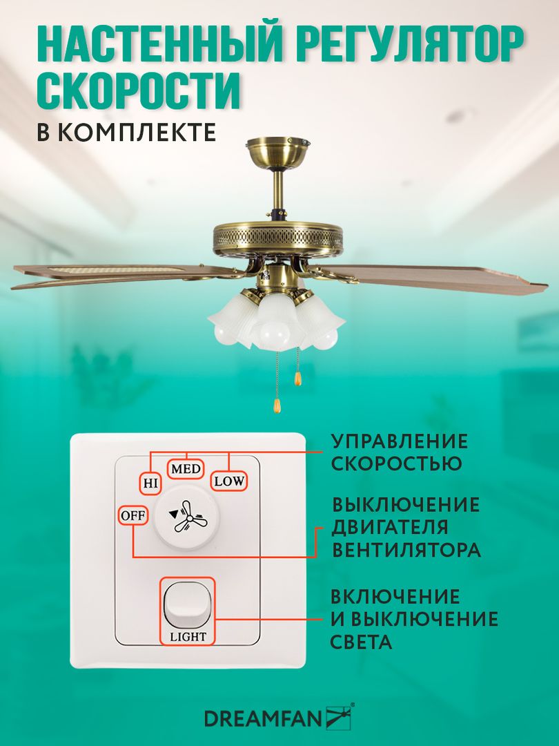 Вентилятор с подсветкой Dreamfan Classic REG 132 фото#27