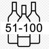 51-100 бутылок