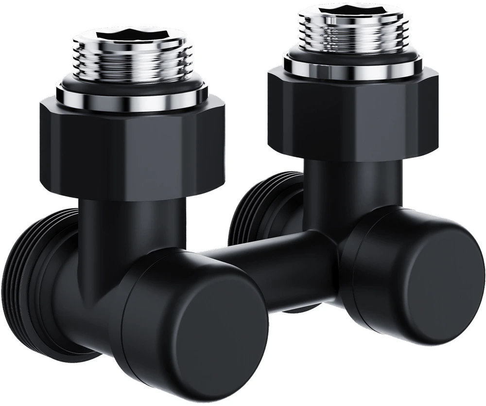 Узел нижнего подключения Royal Thermo Design 1/2"х3/4" EK (черный), угловой