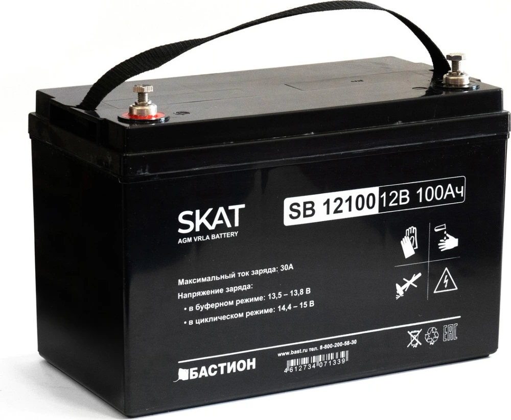 AGM аккумулятор SKAT SB 12100 АКБ
