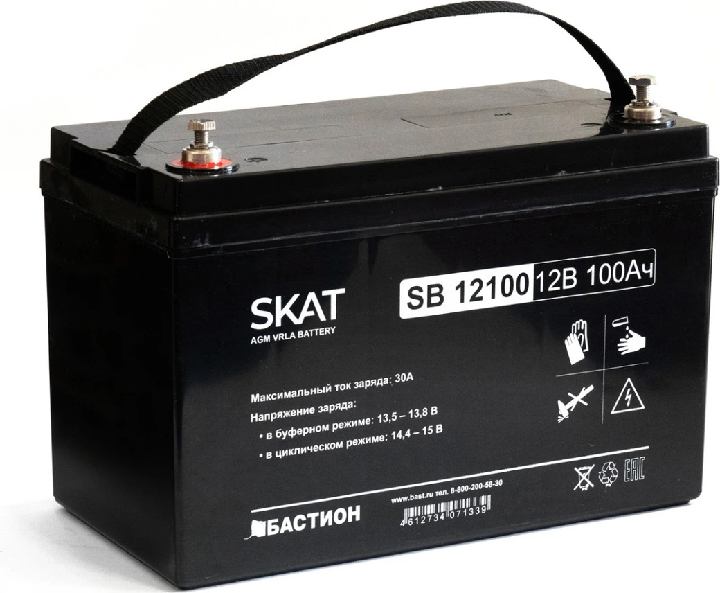 AGM аккумулятор SKAT SB 12100 АКБ