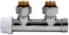 Узел нижнего подключения Primoclima Thermolink угловой 1/2"х3/4" Хром, левый