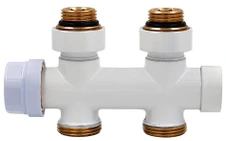 Узел нижнего подключения Primoclima Thermolink прямой 1/2"х3/4" Белый