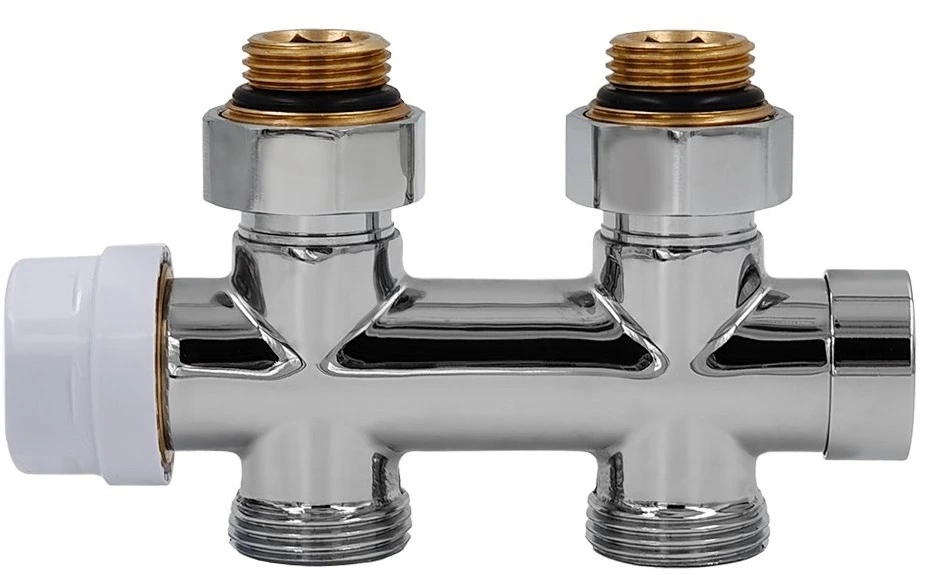 Узел нижнего подключения Primoclima Thermolink прямой 1/2"х3/4" Хром