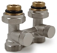 Узел нижнего подключения Primoclima Н-образный прямой 3/4"х1/2" Никель