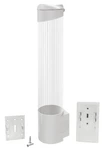 Стаканодержатель Ecotronic (супер магнит+шурупы) мод.001 белый