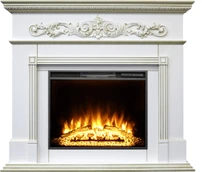 Электрокамин Real-Flame BEETHOVEN 25,5/26 WT-519G с очагом AQUAMARINE 26