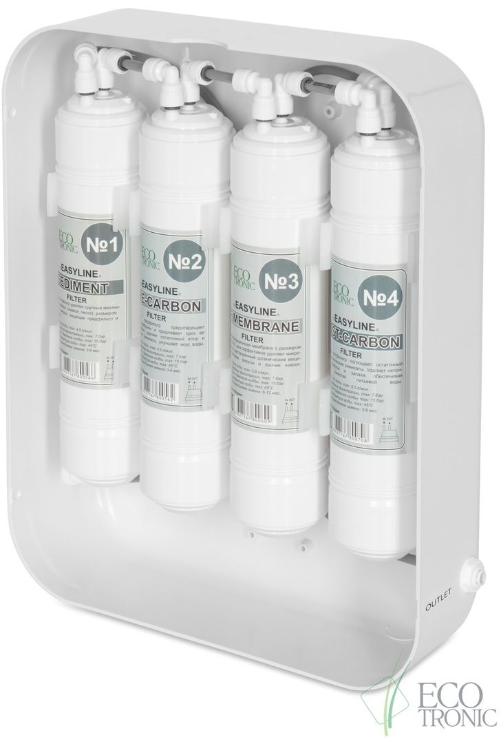 Фильтр под мойку Ecotronic F4-U4 white фото#5