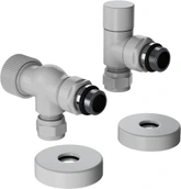 Термостатический вентиль Royal Thermo DESIGN PRO осевой М30х1,5 1/2" (белый)