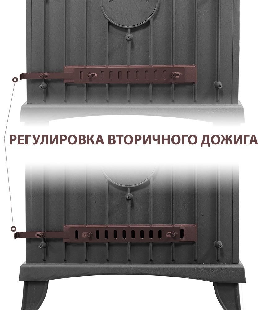 Дровяная печь Везувий KZ-14Р Антрацит фото#6